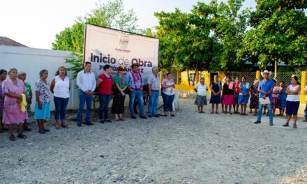 Platón Sánchez: Inicio de Construcción de Empedrado y Huellas de Rodamiento en Los Pozos