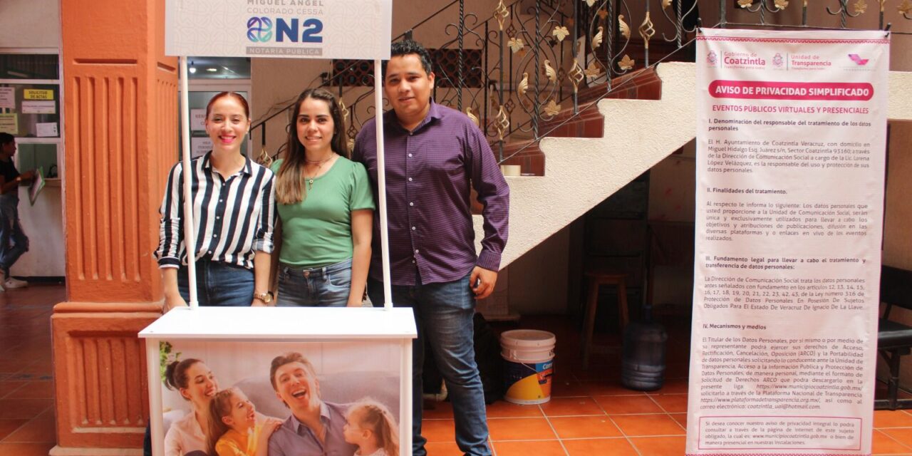 Coatzintla: Modulo de la notaria 2 para atender ciudadanos por tramite de testamento