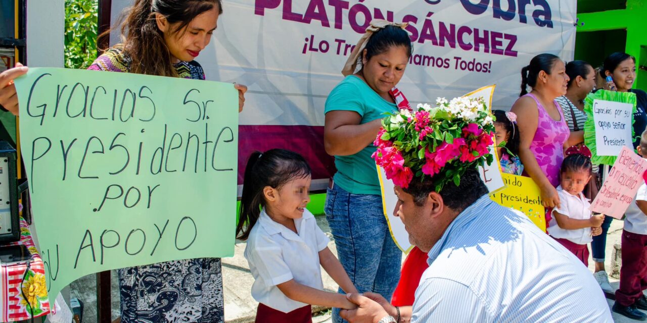 Platón Sánchez: Inicio de Construcción del Techado en el Centro de Educación Preescolar Indígena “Tezozomoc”