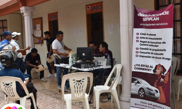 Tepetzintla: módulo de canje de placas