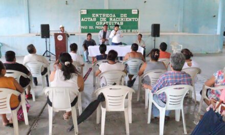 Tecolutla: Entrega de actas de nacimiento certificadas y gratuitas