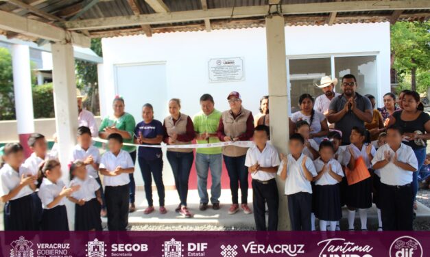TANTIMA: INAUGURACIÓN DE OBRA «CONSTRUCCIÓN DE COMEDOR ESCOLAR» EN ESCUELA PRIMARIA JOSÉ MARÍA MORELOS Y PAVÓN