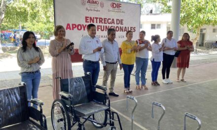 Entrega de Aparatos Funcionales a Beneficiarios en Álamo Temapache