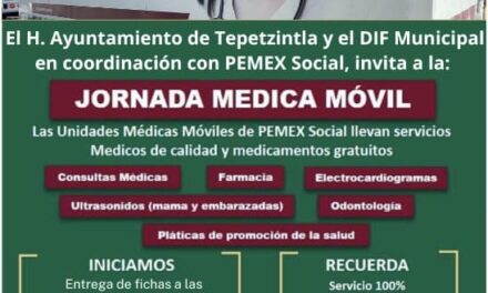 Tepetzintla: Jornada Médica PEMEX Gratuita