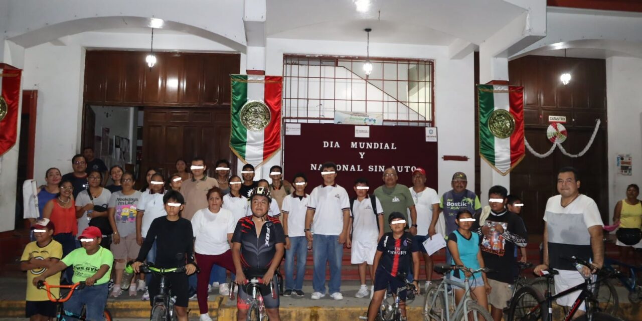 Gutiérrez Zamora: Exitoso Recorrido en Bicicleta Familiar en Conmemoración del Día Internacional y Nacional Sin Auto