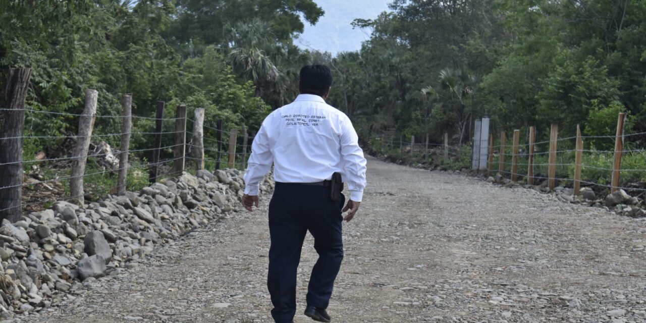 Supervisión de Obras en Localidades de Citlaltépetl por el Alcalde Cirilo Doroteo Esteban