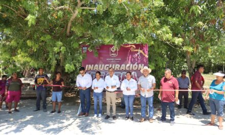 Continúa la entrega de obra pública en Gutiérrez Zamora