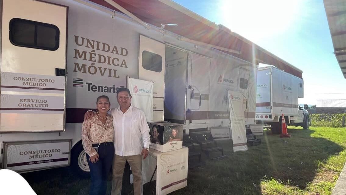 TEPETZINTLA: ALCALDE ROBERTO MIGUEL GALVÁN GESTIONA ATENCIÓN MÉDICA DE PEMEX EN COORDINACIÓN CON EL DIF MUNICIPAL PARA VILLA NUEVA
