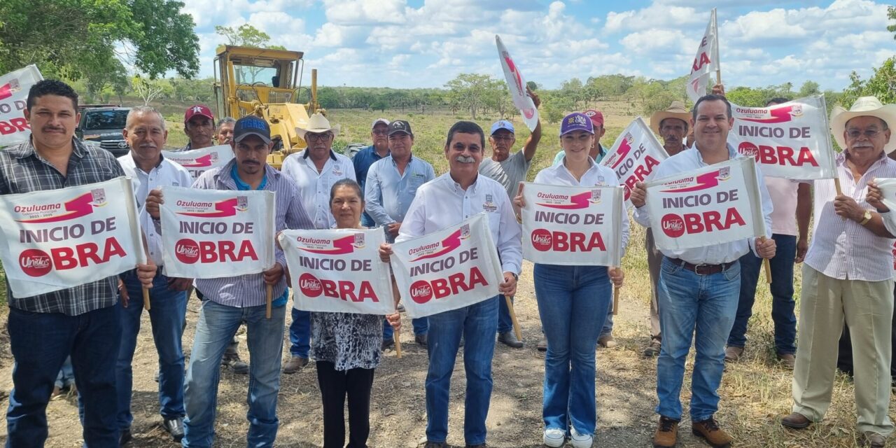 Ozuluama: Inicio de Obra de Rehabilitación del Camino de Frontera al Rancho Sacrificio