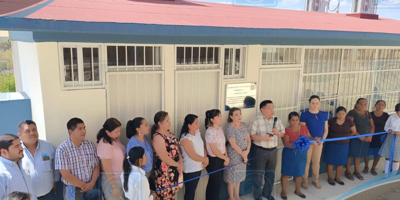 Tantoyuca: Inauguración del Comedor Escolar en la Telesecundaria Julieta Fierro Gossmán en Rincón Laja Primera