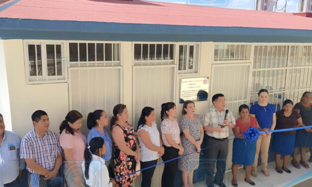 Tantoyuca: Inauguración del Comedor Escolar en la Telesecundaria Julieta Fierro Gossmán en Rincón Laja Primera