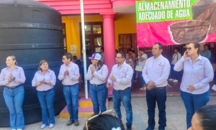 Entrega del Programa de Almacenamiento Adecuado de Agua Municipal en Ozuluama de Mascareñas