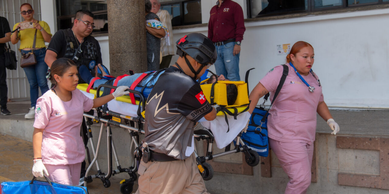 Tuxpan tuvo una activa participación en el Segundo Simulacro Nacional 2023