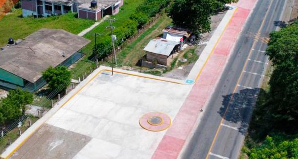 Tepetzintla: Inauguración de los andadores en acceso principal segunda etapa de la cabecera Municipal
