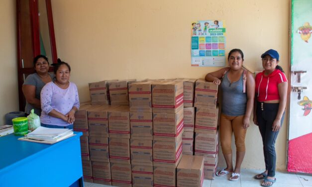 Chontla: Entrega de paquetes alimentarios