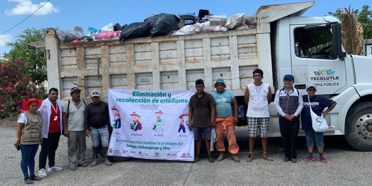 Descacharrización en Tecolutla