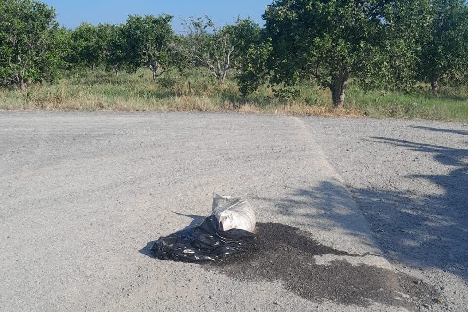 Álamo: Abandonan Bolsa que Desprende Olores Fétidos en Carretera, Temor a Posibles Restos Humanos