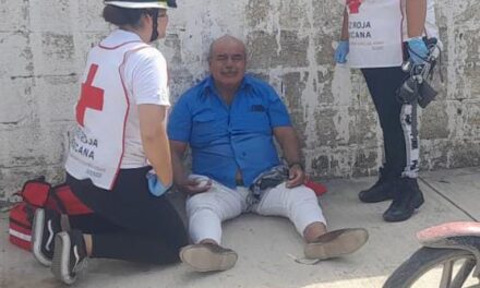 Cruz Roja auxilia a persona tras caída en Álamo, Veracruz