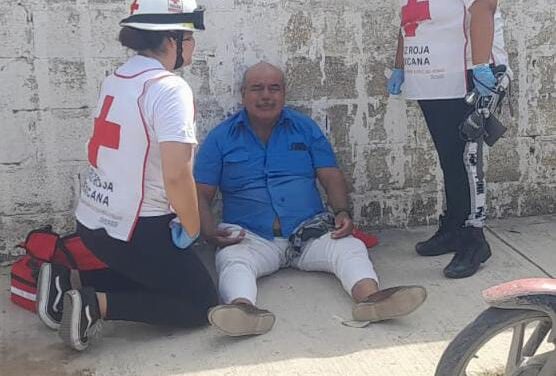 Cruz Roja auxilia a persona tras caída en Álamo, Veracruz