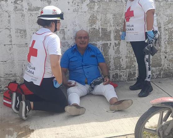 Cruz Roja auxilia a persona tras caída en Álamo, Veracruz