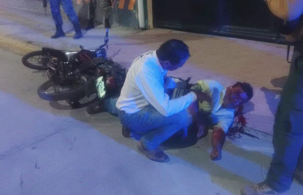 Derrapan Par de Ebrios Sujetos en Álamo, Veracruz: Uno Termina Semiinconsciente