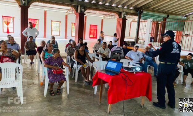 Misantla: Imparte UECS pláticas preventivas relacionadas a los delitos de engaño telefónico y monta deudas