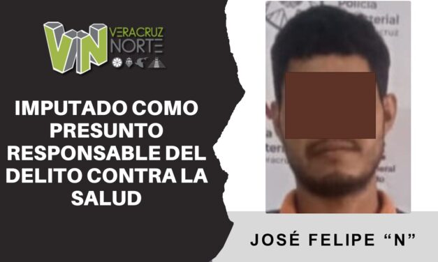 Misantla: Imputado como presunto responsable del delito contra la salud