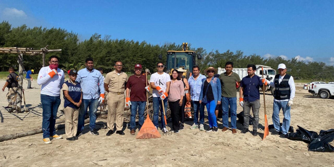 Tuxpan: Se realizó limpieza de playas en Barra Galindo