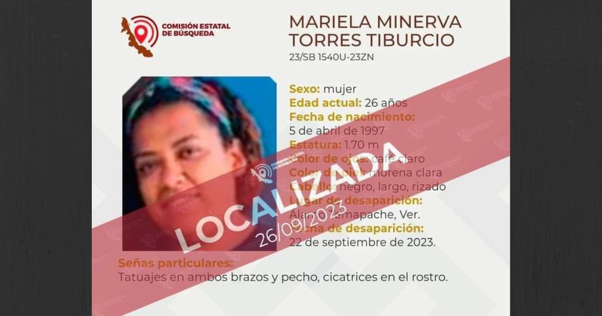 Mariela ya fue localizada después de tres días de angustia