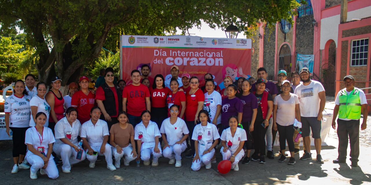 Chontla: Concientizan sobre la importancia de la salud cardiovascular