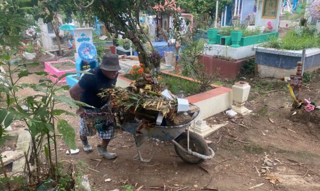 Martínez de la Torre: Realiza Ayuntamiento limpieza del panteón municipal
