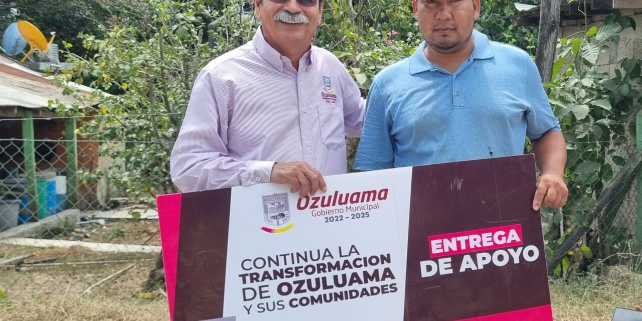 Ozuluama: Entrega de Apoyos por parte del Alcalde Agustín Ramos Hernández en Paso San Andrés