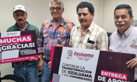 Entrega de Apoyo para la Construcción de Topes en la Comunidad de Campanario, Ozuluama de Mascareñas