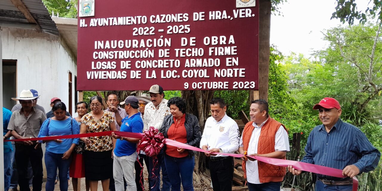 Cazones: «Inauguración de ‘Losas de Concreto Armado en Viviendas’ en Coyol Norte: Un Paso Más en el Camino hacia el Cazones que Nos Llena de Orgullo»