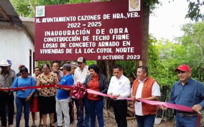 Cazones: «Inauguración de ‘Losas de Concreto Armado en Viviendas’ en Coyol Norte: Un Paso Más en el Camino hacia el Cazones que Nos Llena de Orgullo»