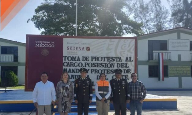 «El H. Ayuntamiento de Tepetzintla Acompaña la Toma de Protesta del Comandante Interino del Quinto Batallón de Ingenieros de Combate»