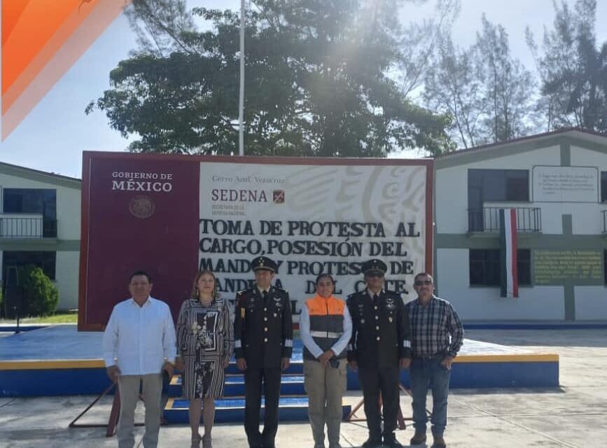 «El H. Ayuntamiento de Tepetzintla Acompaña la Toma de Protesta del Comandante Interino del Quinto Batallón de Ingenieros de Combate»