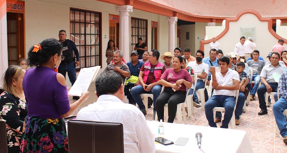 TEPETZINTLA: SESION ABIERTA DE CABILDO
