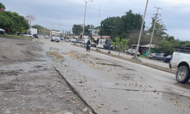 Accidente en Álamo: Motociclista derrapa debido a cáscara de naranja en la carretera
