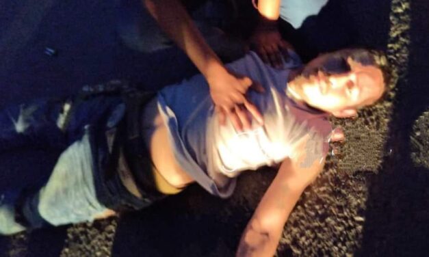 Motociclista Sufre Accidente en la Carretera Álamo-Potrero del Llano