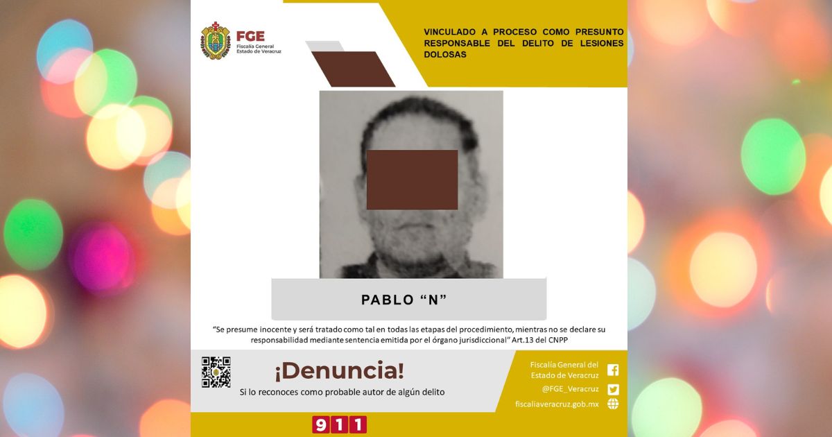 Vinculado a Proceso Pablo «N» por Lesiones Dolosas en Chicontepec