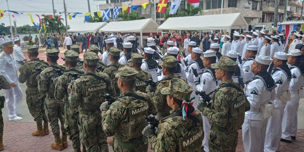 La Fuerza Naval del Golfo y la Quinta Zona Naval conmemoran el 23 denoviembre, “Día de la Armada de México”