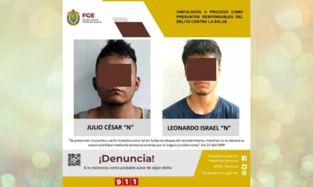 Vinculados a proceso como presuntos responsables del delito contra la salud