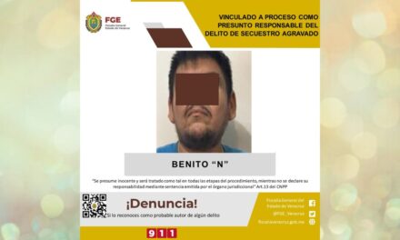 Vinculado a proceso como presunto responsable del delito de secuestro agravado en Martínez de la Torre