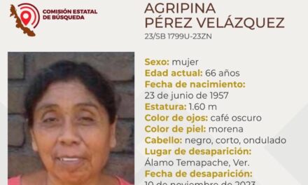Piden ayuda para encontrar a ‘Doña Pina’ en Álamo, Veracruz
