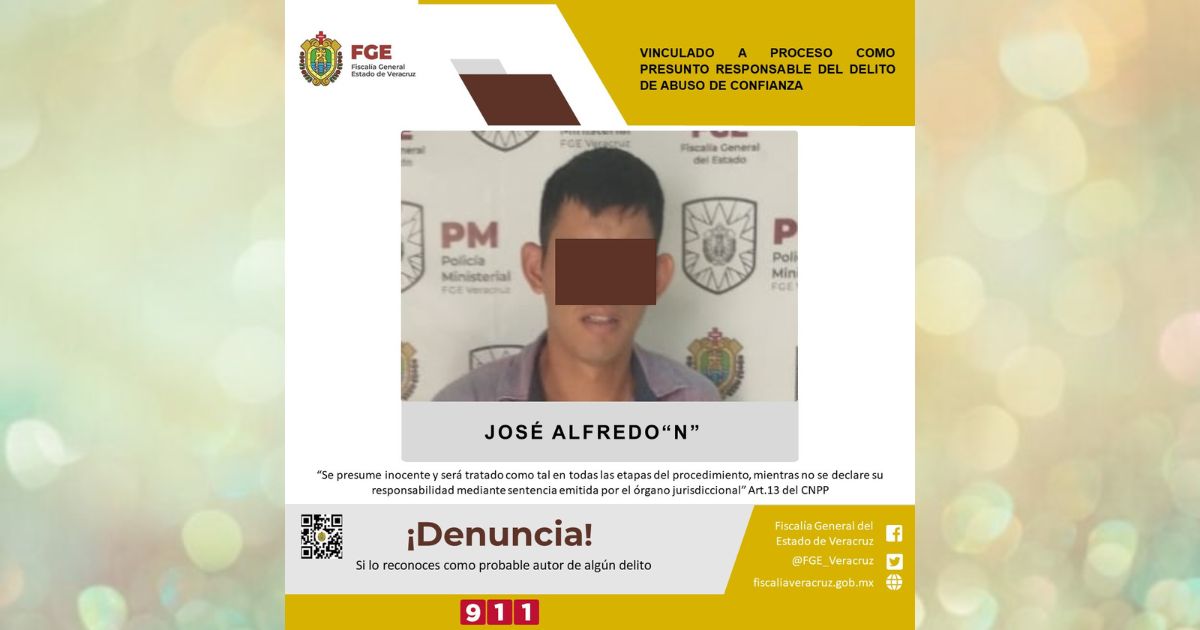 Vinculado a proceso como presunto responsable del delito de abuso de confianza