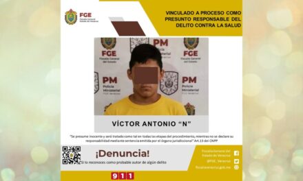 Vinculado a proceso como presunto responsable del delito contra la salud