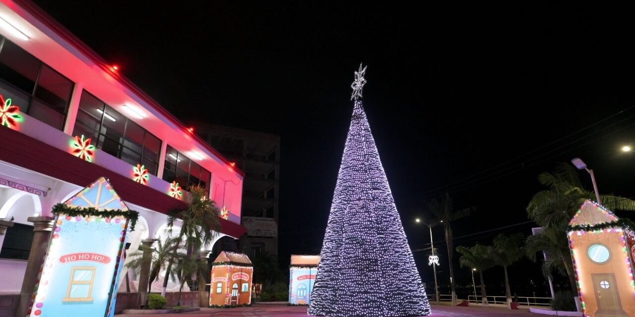 Se llevó a cabo el encendido del Árbol de Navidad