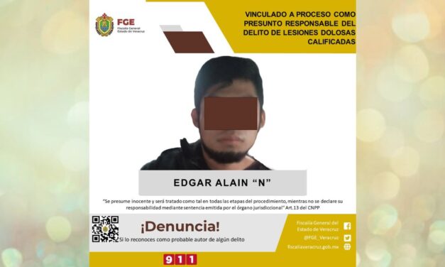 Martínez de la Torre: Vinculado a proceso como presunto responsable del delito de lesiones dolosas calificadas