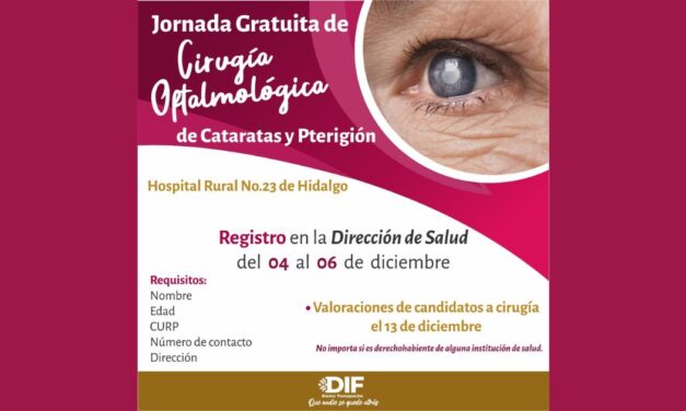 Gobierno Municipal de Álamo Temapache promueve Jornada Gratuita de Cirugías Oftalmológicas de Cataratas y Pterigion